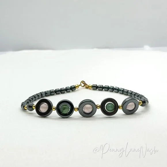 Vintage Mini Beads with 5 Halo Beads Bracelet - Picture 4 of 4